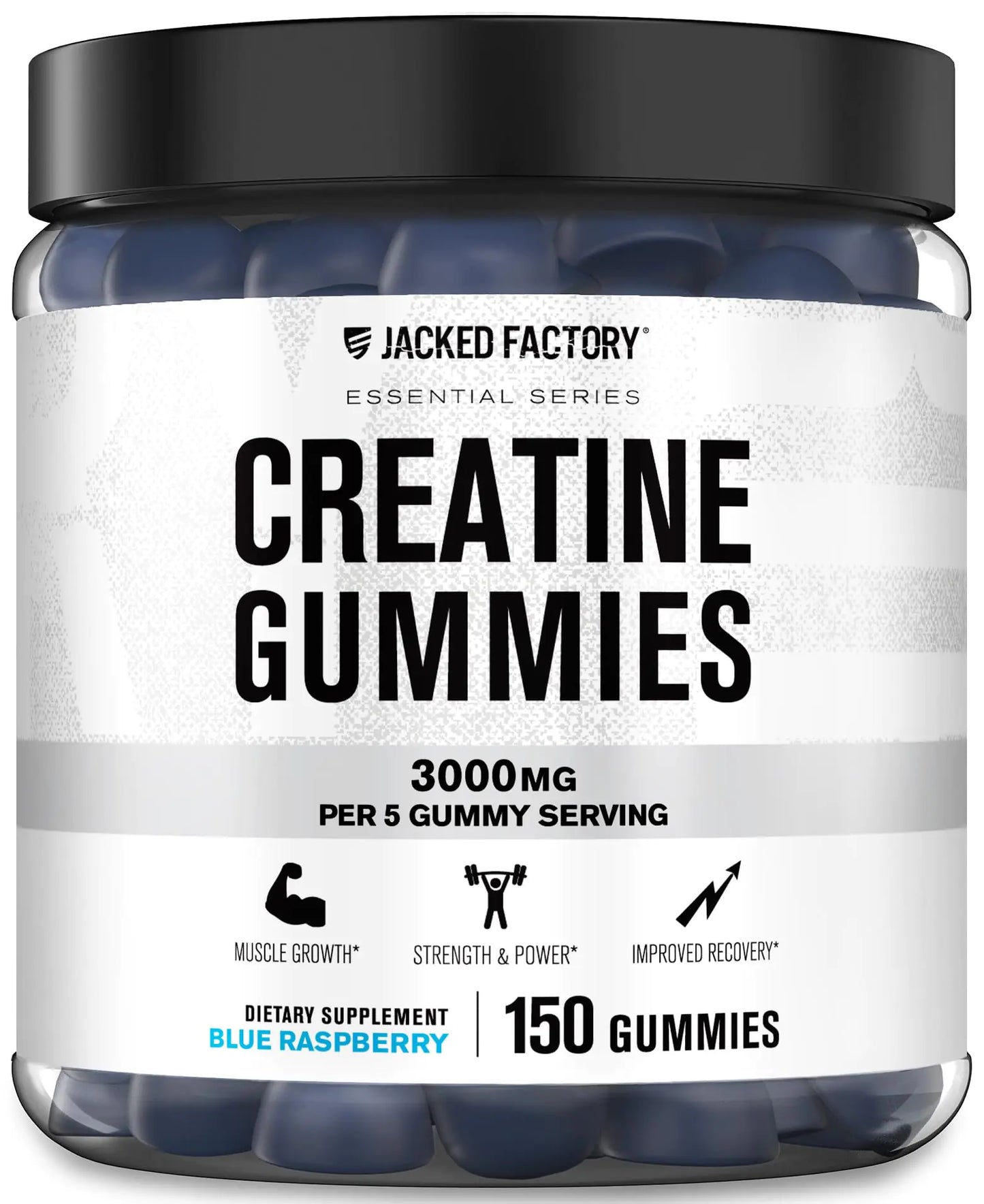 Jacked Factory Creatine Monohydrate Gummies (3g per 5 Gummies) - Creatine Gummies