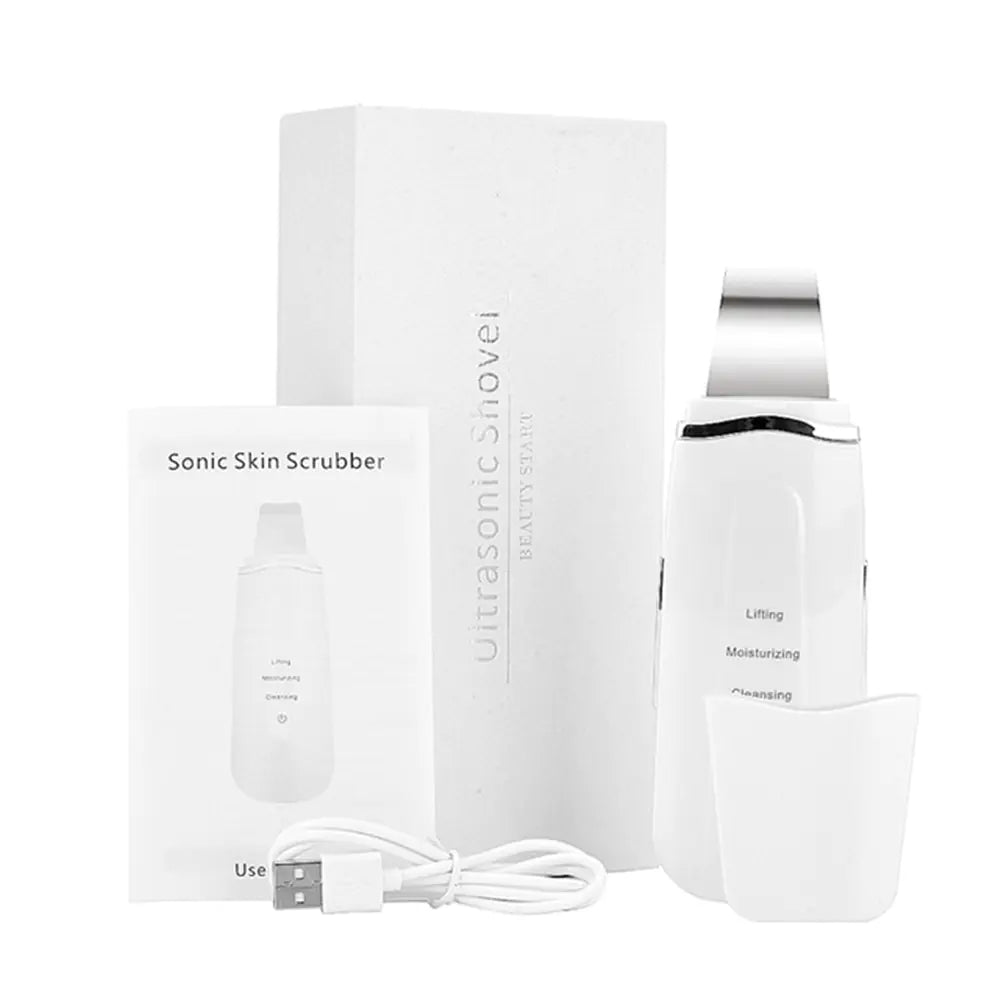 Ultrasonic Skin Scrubber & Pore Cleaner – Deep Facial Cleansing Tool