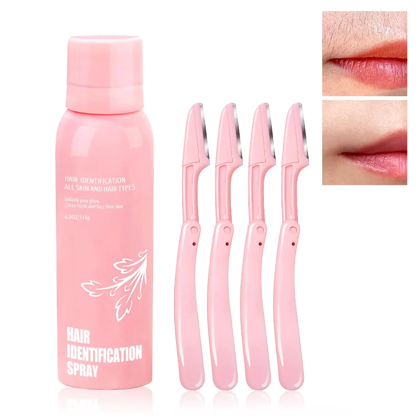 Hair Identifier Spray for Face ShavingMoisturizing and Skin Care Dermaplaner