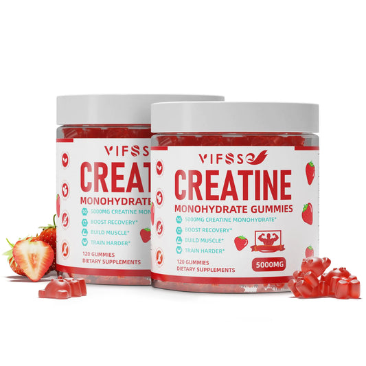 VIFSSG Creatine Monohydrate Gummies 5 g for Men & Women 240 Sugar Free Gummies