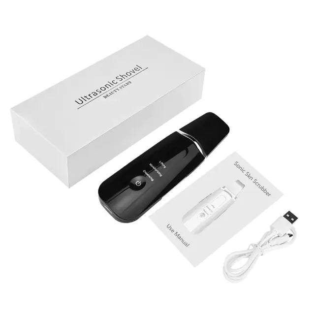 Ultrasonic Skin Scrubber & Pore Cleaner – Deep Facial Cleansing Tool